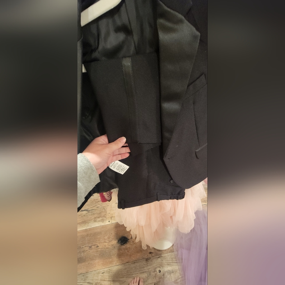 Nautical 5 Year Boys Black Tuxedo Suit and Pants
